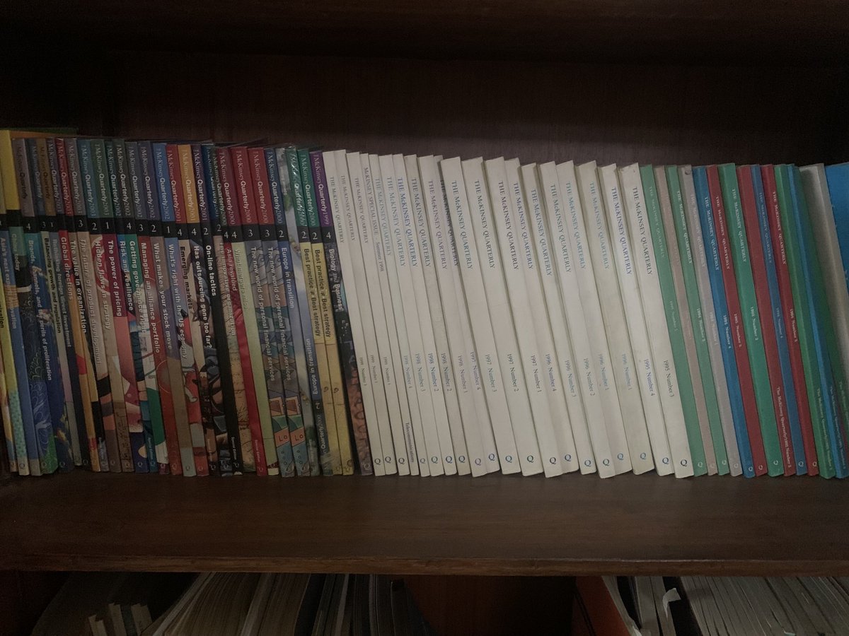 Amit Bhatia (@amitbhatiaindia) on Twitter photo Bye Bye History. Feeling nostalgic as I bring myself to finally let go 25 years of #McKinseyQuarterly issues, from 1989-2014. As <a href="/McKinsey/">McKinsey & Company</a> employee in 90s and later as ex-employee, I cherished receiving these #business #encyclopaedias till it all went online! An era ends. Bye Bye History. Feeling nostalgic as I bring myself to finally let go 25 years of #McKinseyQuarterly issues, from 1989-2014. As <a href="/McKinsey/">McKinsey & Company</a> employee in 90s and later as ex-employee, I cherished receiving these #business #encyclopaedias till it all went online! An era ends.