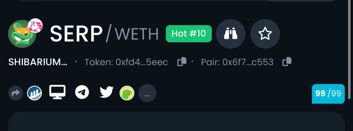The Wrath of the NAGA is returning.

$SERP is trending on Dextools.