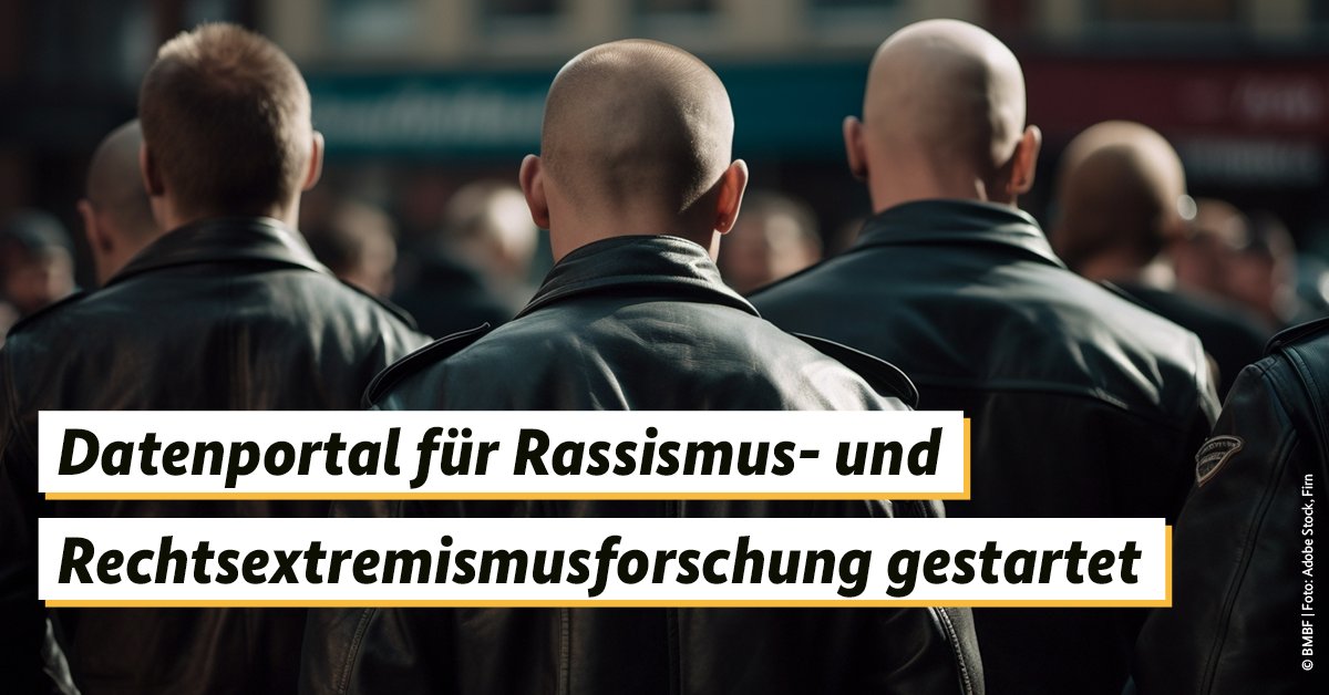 bmftr_bund's tweet image. Um #Rechtsextremismus und #Rassismus zu bekämpfen und zu erforschen, brauchen Wissenschaftlerinnen und Wissenschaftler qualitativ hochwertige Forschungsdaten - und den freien Zugang dazu. All das stellt das vom BMBF geförderte Datenportal DP-R|EX bereit.
…stes-und-sozialwissenschaften-bmbf.de/de/DP-R-EX-Das…