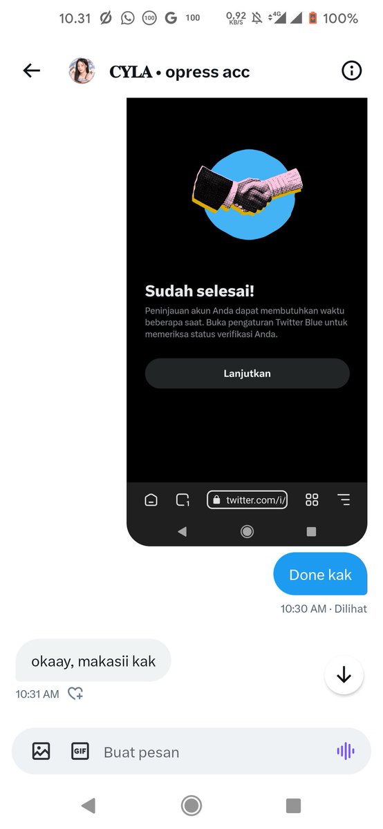 Halo Semuanya Ak Mau Ngadain Giveaway TWITTER BLUE lagi buat 3 orang pemenang, Syarat nya RT &amp; follow &amp; comment aku guys.

End: besok pagi jam 10

#zonauang #zonajajan #ZonaBA #zonaBU #giveaway