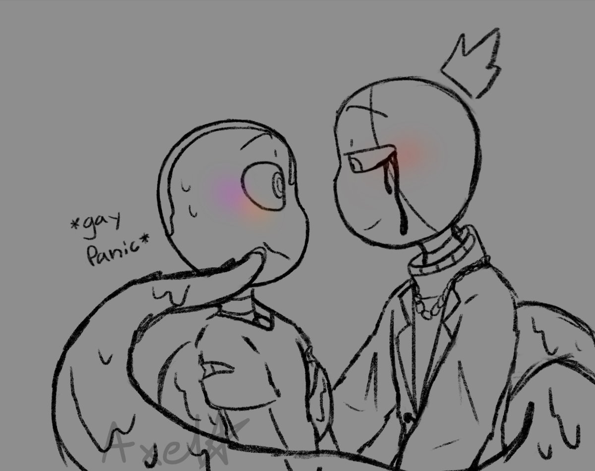 Axel_bubbles's tweet photo. Kissy for @Nightma03429461 !! Quincy is hardcore gay panicking XD
#undertale #undertaleau #undertale_au #sans #sansau #sansoc #sanscest #QuincySWEEP https://t.co/zuwGCDKEO8