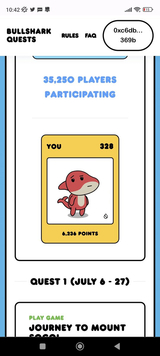 Absen lagi grinding Bullshark Quest dan share skor kalian