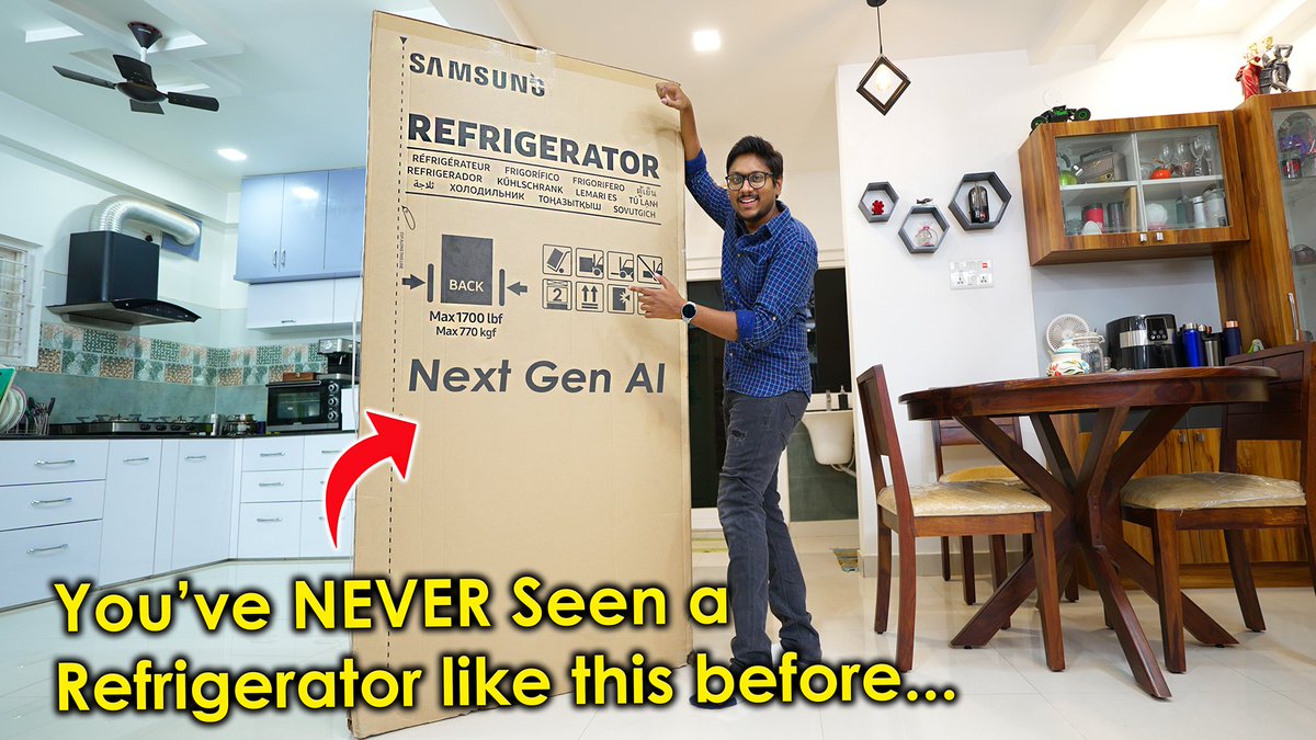Vimal_TRHD's tweet photo. My Biggest Unboxing Ever 🤯 Samsung BeSpoke Side by Side Refrigerator 2023. 
This is something you definitely cannot miss, go watch it now 👇🏼
https://t.co/aXk4S3rtWH
Retweets appreciated :)
@SamsungIndia 
#Samsung #bespoke https://t.co/QITwI4Idb8