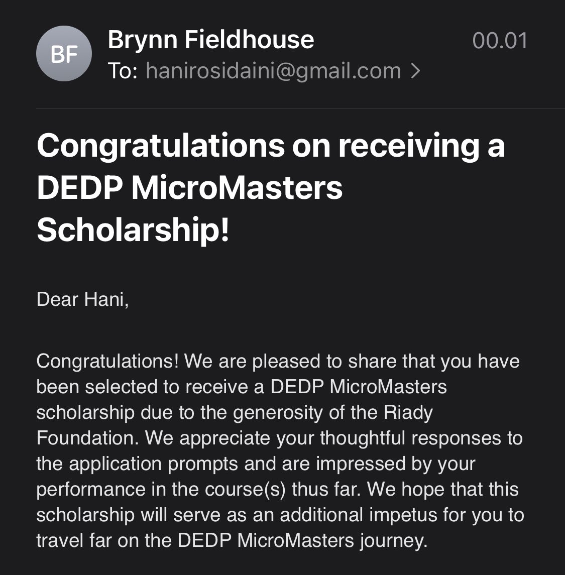 Hani Rosidaini on Twitter: "Yeay, I got it! Thank you MIT, Riady ...