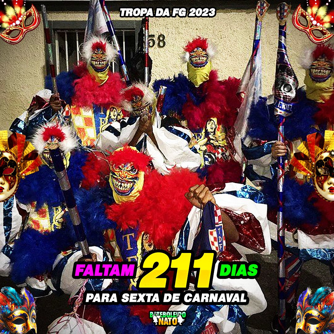 apyxfnd_gov's tweet photo. FALTAM 211 DIAS PARA SEXTA DE CARNAVAL 🎭 https://t.co/GnuCVAk7Yn