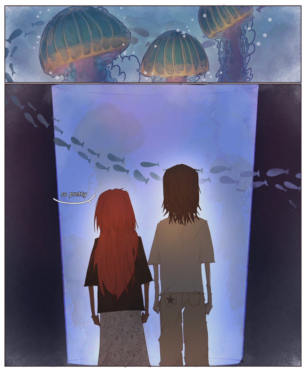 chruhiii's tweet photo. Aquarium Date #ComicArt https://t.co/ucmG3RDIFy