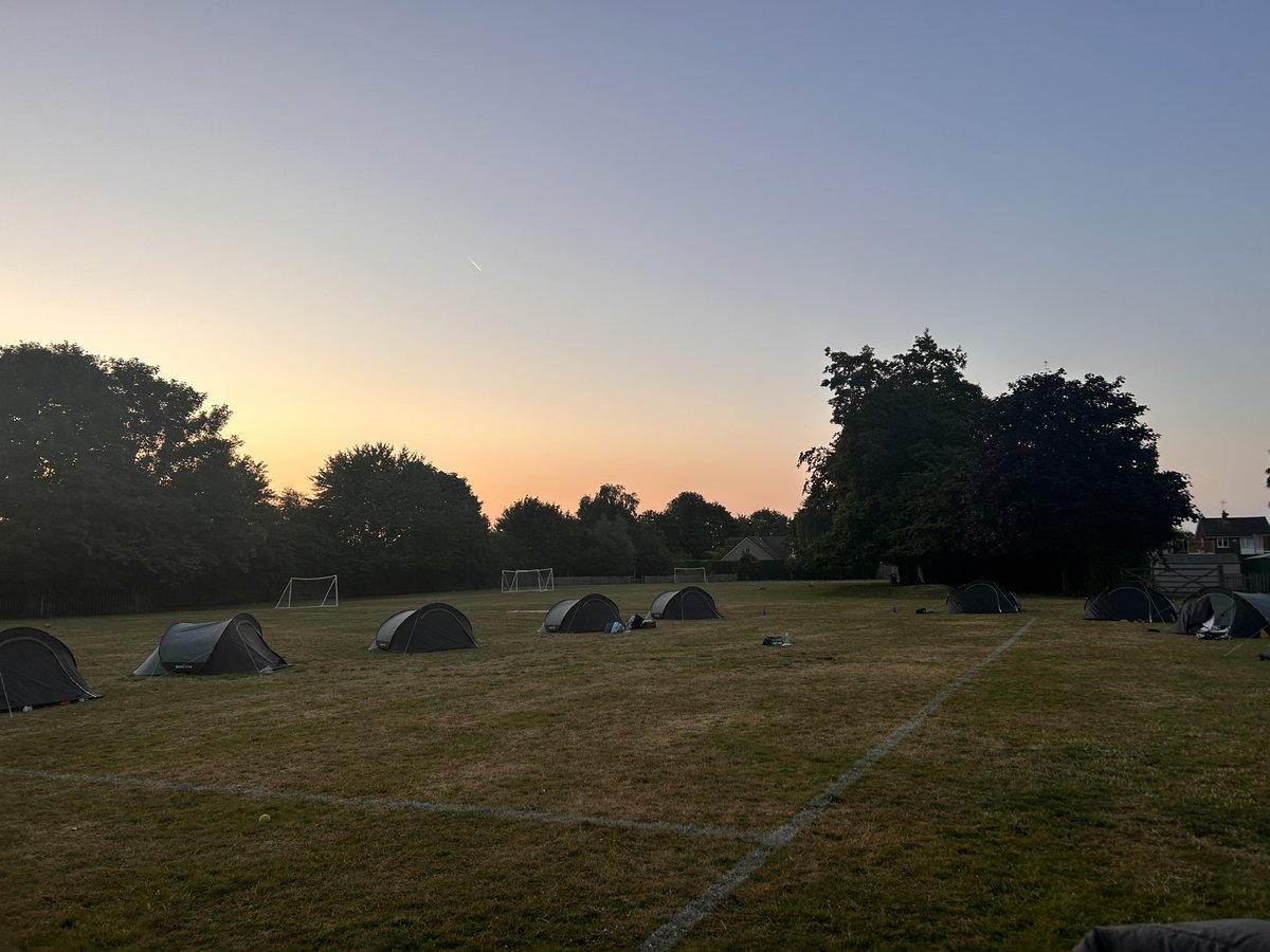 Sun is rising on our Y2 camp ⛺️
