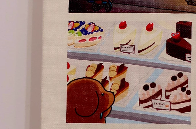 ブラックマウンテン様ケーキ屋さんです作品中でこいぬはショートケーキを食べていますが、個人的には塩ブラックマウンテンショコラもおすすめです 