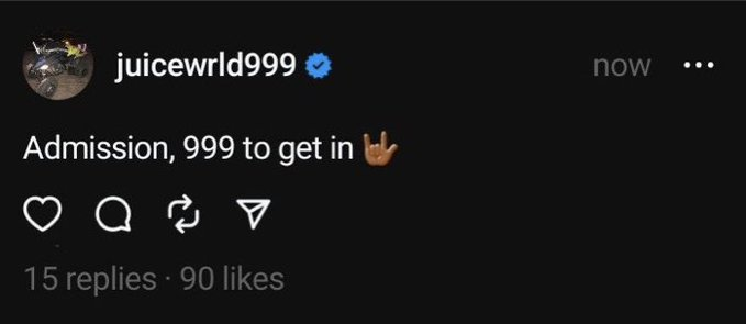 nrgyro999's tweet photo. Big teasers, Way Too Many dropping soonโ๏ธโ๏ธ
Opening Single to TPNE maybe? ๐ค
#waytoomany #juiceWRLD #9994L #LLJW https://t.co/7AxTrSFwcS