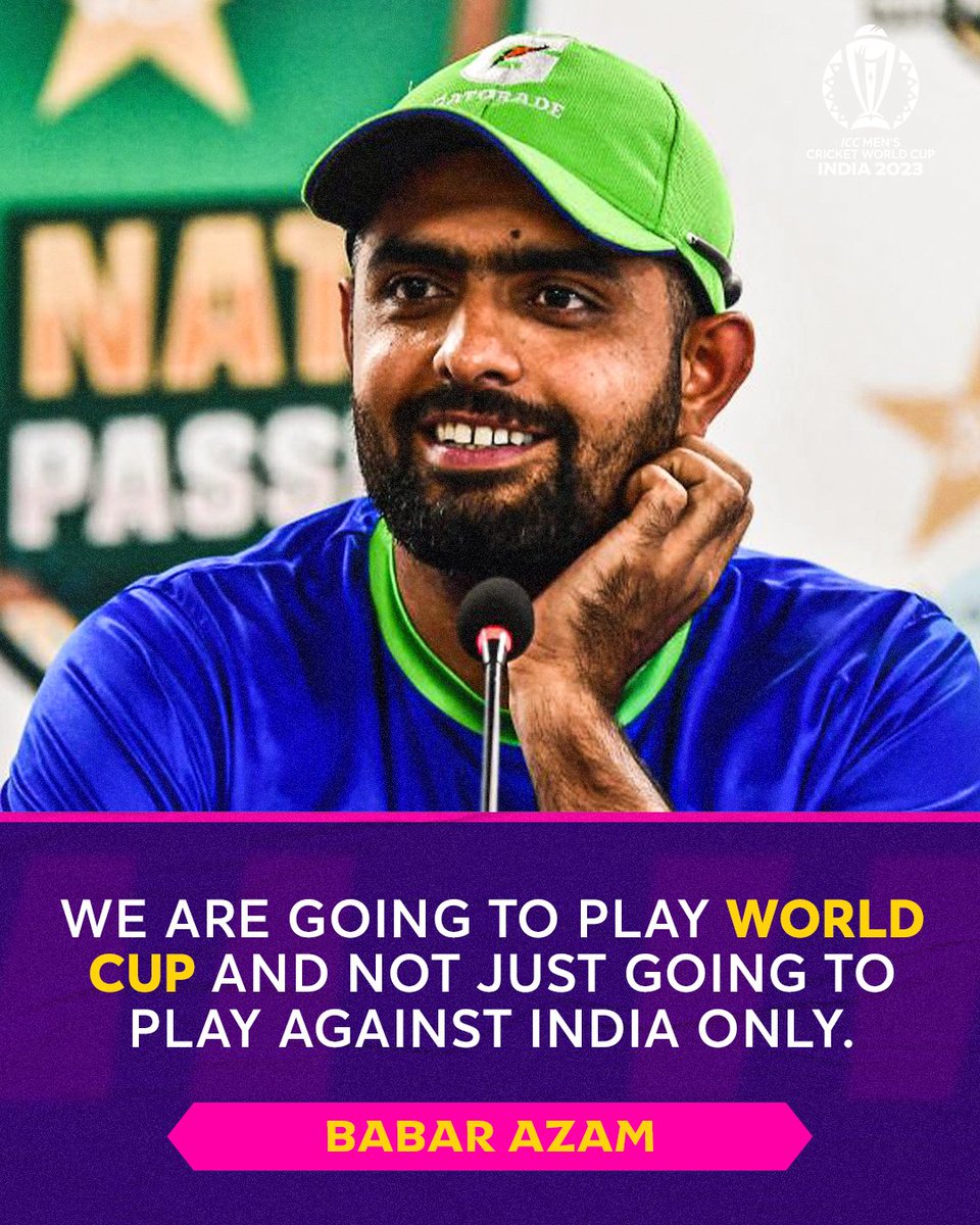 Babar Azam knows the importance of the match against India but Pakistan also have eyes on the #CWC23 trophy 🏆

More 👉 bit.ly/3XL4ptk