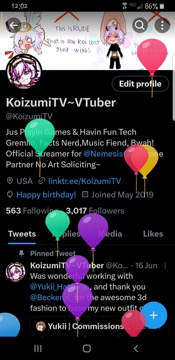 KoizumiTV's tweet image. Hewwo, am iz da Birthday Koi~