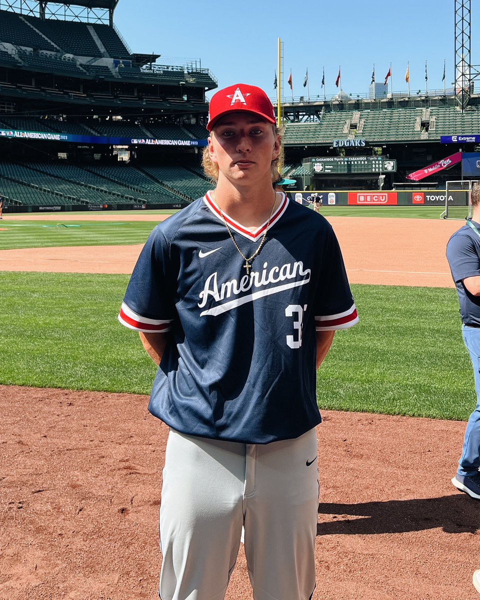 C2CBaseball's tweet image. Adding MLB High School All-American Game to @zach_swanson_10’s resume‼️