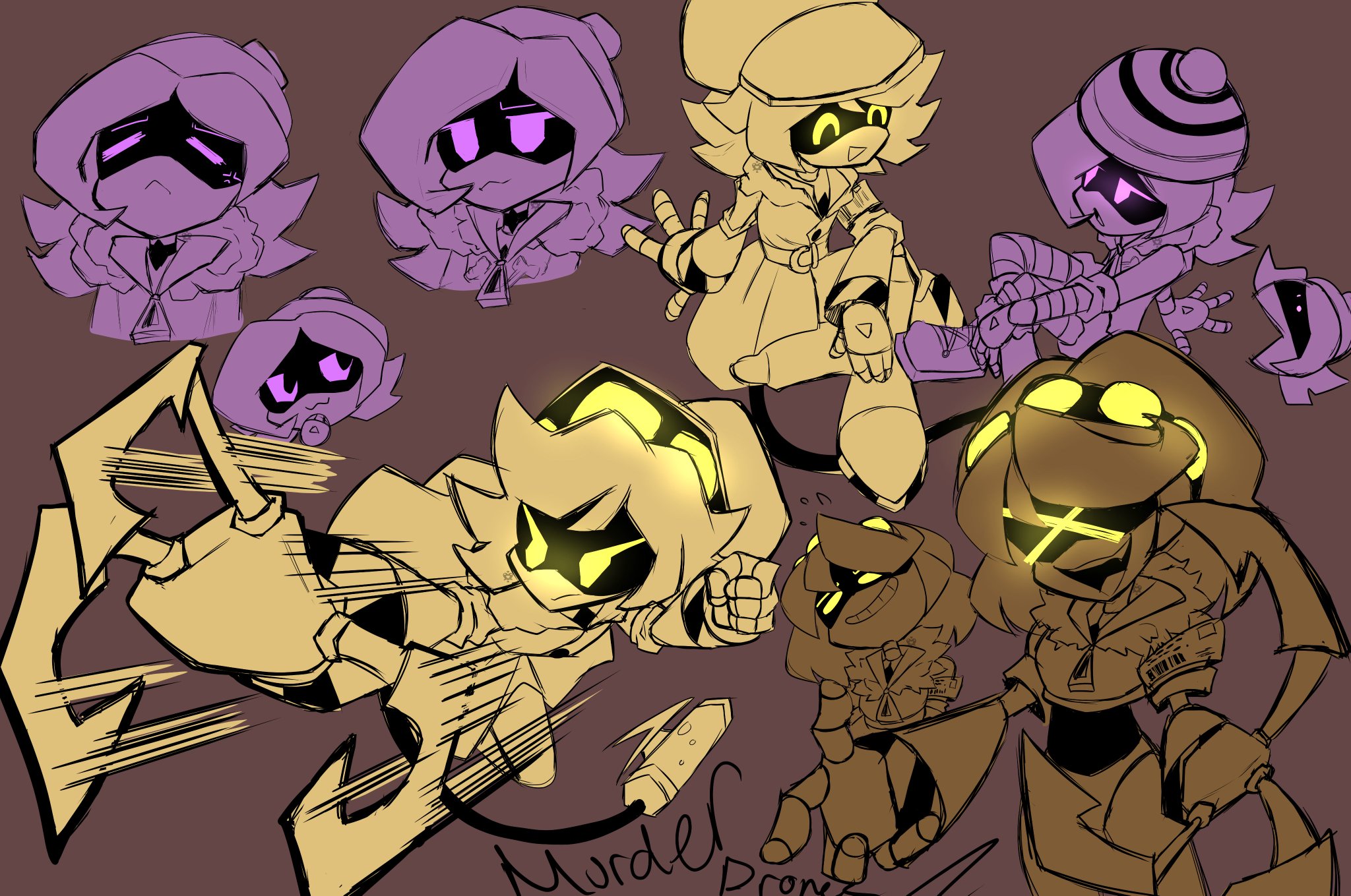 Sakaruchibi (commission’s open) on Twitter: "Some Murder Drones sketch