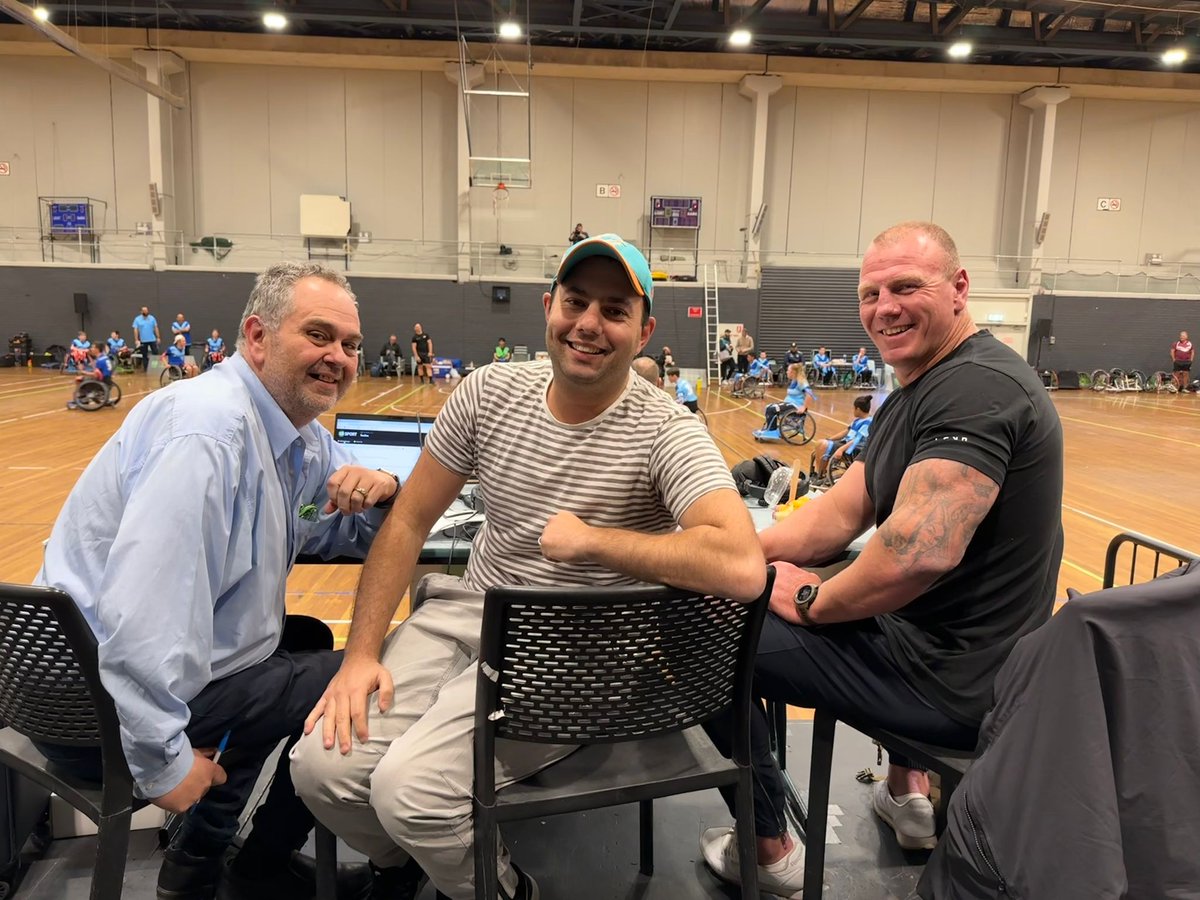 abcsport's tweet photo. 🏉 Our Grandstand Rugby League team is out covering the Wheelchair Rugby League State Challenge today!
Tune in: https://t.co/iSIIcn9kGw https://t.co/6avDPldNlg