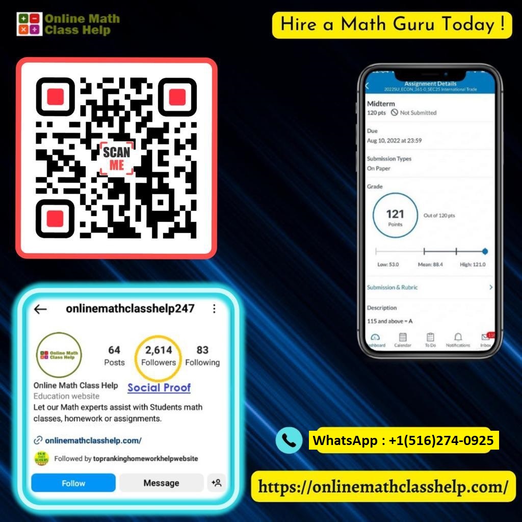 SteveJolly117's tweet photo. @gavinb205 @gavinb205 "We only specialize in taking Math classes for students . 

1) Scan the code to access the website  
2) Check our social proof
3) References of grades is attached in the below image 👇" https://t.co/YyA51KqUKW