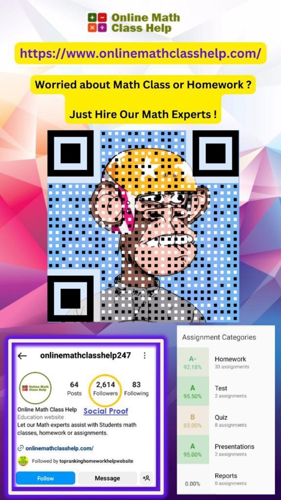 SteveJolly117's tweet photo. @iWomansplainer @iWomansplainer If you are struggling with your online math class , do look us up ! Our experts can help you get the A+ you deserve ! Scan the link below and hire them today 👇 

#ExpertAssistance #MathHelp https://t.co/Vy4tHXoIZn