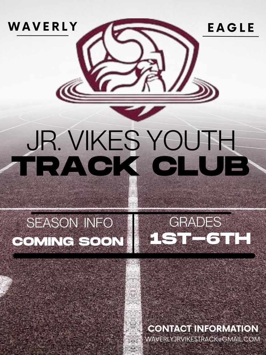 Great new opportunity coming for our youth in Dist 145. <a href="/WaverlyVikesTF/">Waverly Vikes Track</a> <a href="/mathskers/">Tony Jacobsen</a> <a href="/Coach_BBenson/">CoachBBenson</a> <a href="/AllenOsborn/">Allen Osborn</a> <a href="/WaverlyXC/">Waverly Vikings XC</a>