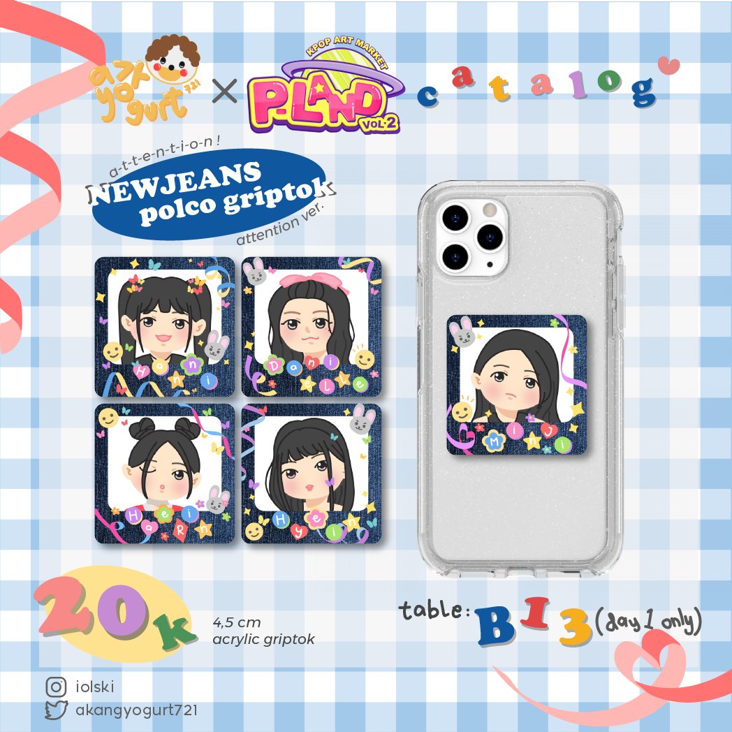 akangyogurt721's tweet image. [Likes and shares are appreciated 💙]

akangyogurt goes to #PLANDVol2!! 🎉

📍: P-LAND Booth B-13
📆: Saturday, 8 July, 2023 (day 1 only)
🐰: NEWJEANS Merchs (Limited quantity!)
🐱: Animals Cardholder (PC after PLAND only!)

#PLAND #PLANDVol2_Fanshop #PLANDVol2_FanshopCatalog