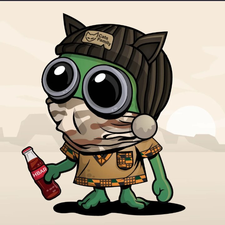 HBARCAR2030's tweet image. #SIWAS @KabilaApp What can you say ? I'm so intrigued. They are just too cool. Wonder why they hanging in the desert. I love these so much. They have a bottle of HBAR, thank goodness! Beautiful work and just love love love. 
Super strong team. #HederaNfts #Hellofuturelive