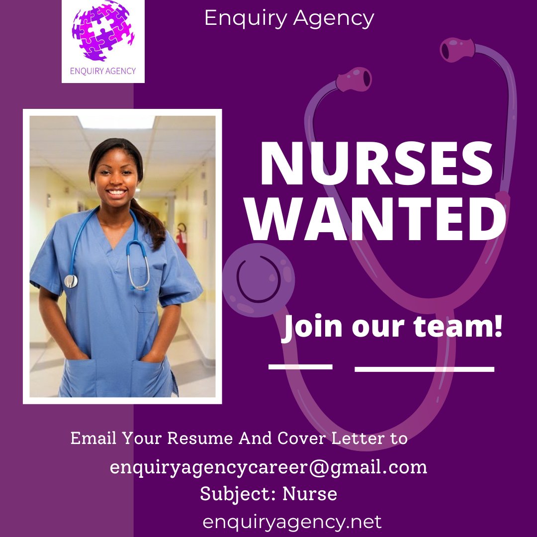 EAgencyofficial's tweet photo. At @EAgencyofficial your career/self development  means a lot to us ! 
#nurses and #graduateinterns wanted ! 
Are you a #nurse or a graduate within the field of healthcare ? 

Apply at : https://t.co/EuEKUcuLIH 

#Enquiryagency 
Nurses 
She's 19
UPSA https://t.co/p8xQ73Bihe