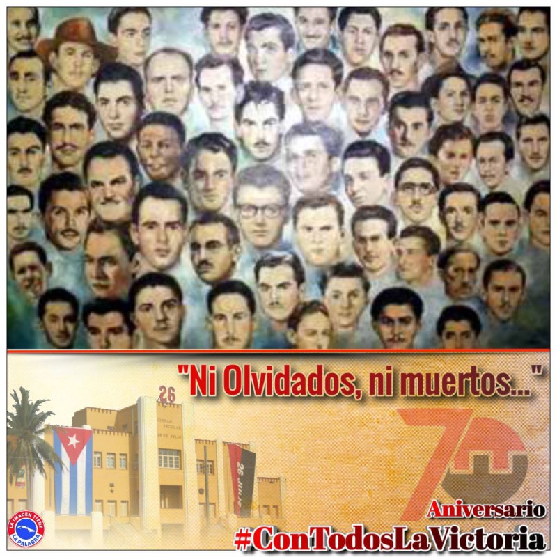 LogVanguardia's tweet photo. #Fidel "El asalto al Moncada puede decirse que constituía el primer asalto a una de las tantas fortalezas que habrían de ser tomadas después. Quedaban muchos Moncada por tomar. Y nuestro pueblo no ha vacilado en emprender también el asalto de esas fortalezas." #ConTodosLaVictoria https://t.co/xzNmJDuNlq