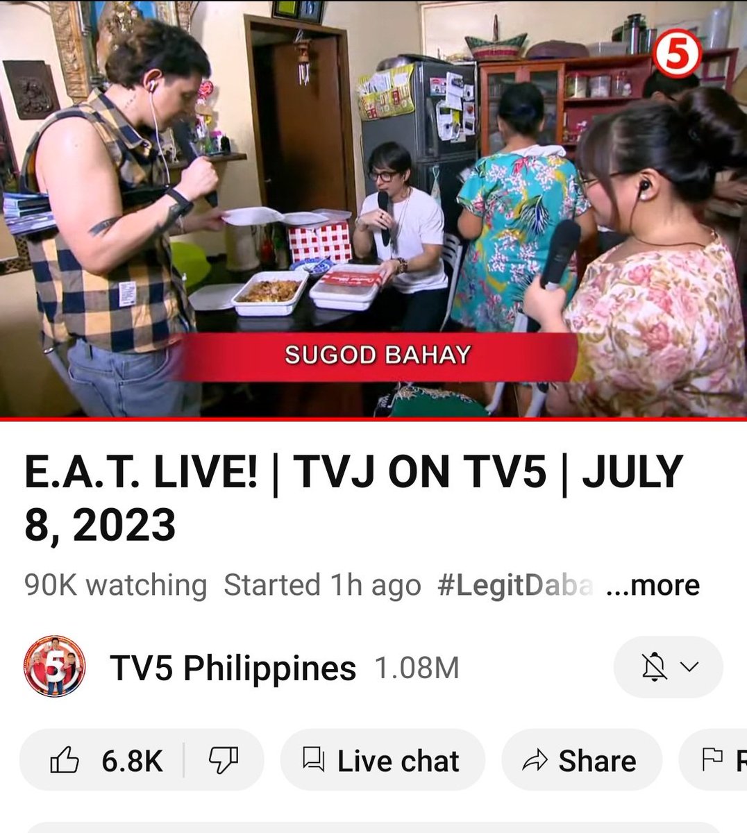 Birthday ni sugod bahay winner.. happy bday lola..

90k live views.. 
#MaineMendoza 
<a href="/mainedcm/">Maine Mendoza</a> 
#LegitDabarkads 
#EAT 
#EATTV5 
#TVJonTV5