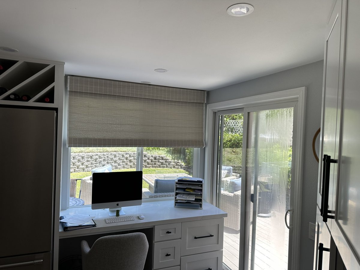ShadeSh89624928's tweet image. Beautiful Cordless Woven Wood Shades - Light Filtering Liner - 1” White Edge Banding - 6” valance. #wovenwood #lightfiltering #cordless