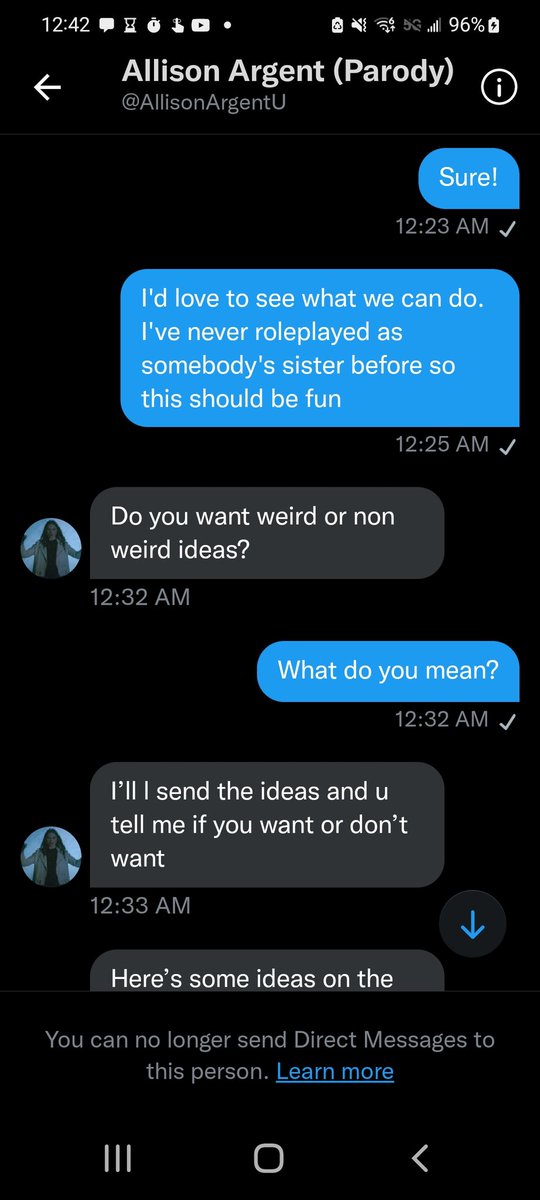 edgeofrhiannon's tweet photo. Thanks Twitter. Needed another creep in my DMs. https://t.co/RBvTG3AXGq