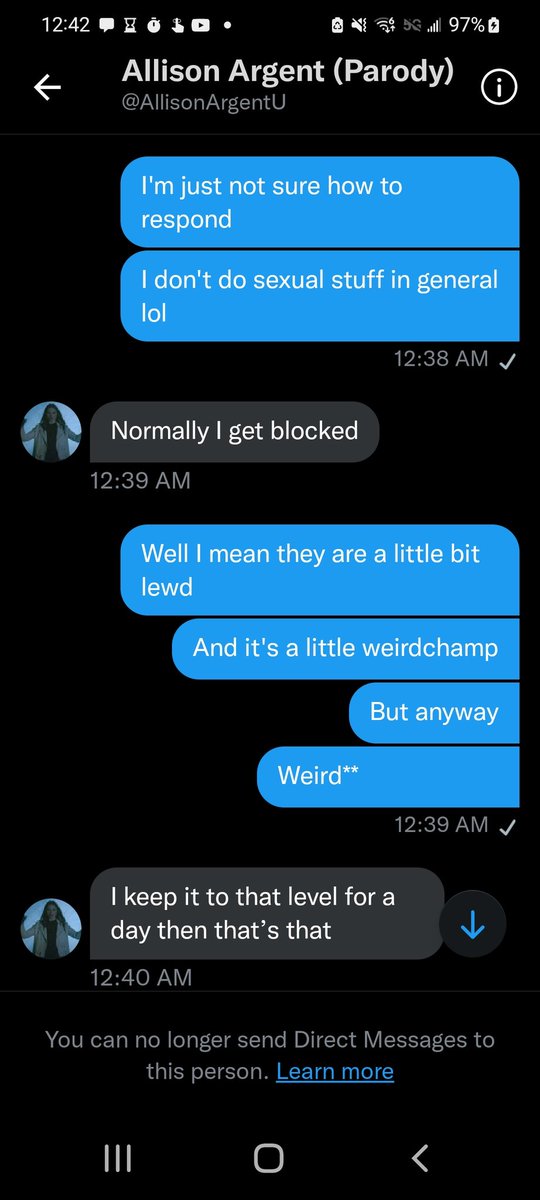 edgeofrhiannon's tweet photo. Thanks Twitter. Needed another creep in my DMs. https://t.co/RBvTG3AXGq