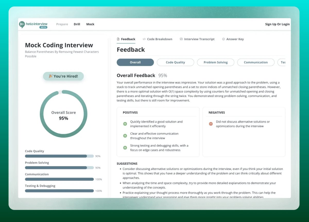 Hello Interview Tanmay Rauth on Twitter:
