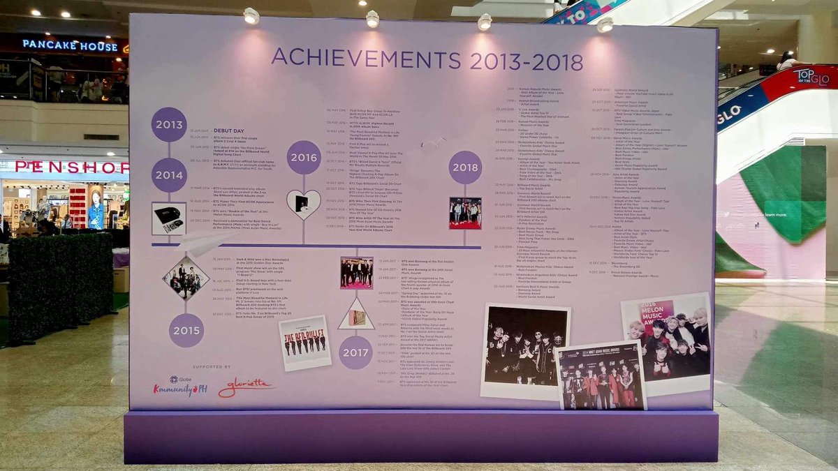 captivate_jimin's tweet image. FEELING NOSTALGIC? Visit the Memoirs Wall of BTS at Ayala Malls Glorietta Activity Center! Fan clubs and Filo ARMYs’ histories were made too as we walk with BTS!

Take a trip down memory lane as you immerse yourself in these 10 years worth of achievements!

#ARMY10VEBTS