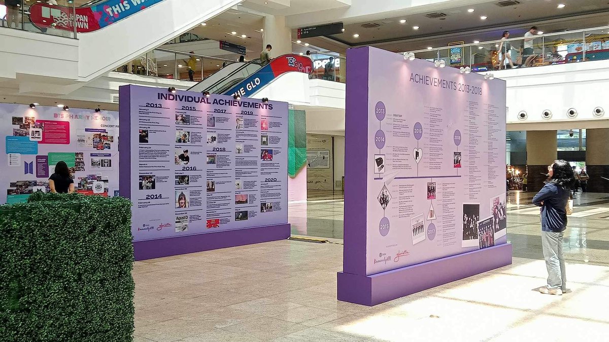 captivate_jimin's tweet image. FEELING NOSTALGIC? Visit the Memoirs Wall of BTS at Ayala Malls Glorietta Activity Center! Fan clubs and Filo ARMYs’ histories were made too as we walk with BTS!

Take a trip down memory lane as you immerse yourself in these 10 years worth of achievements!

#ARMY10VEBTS