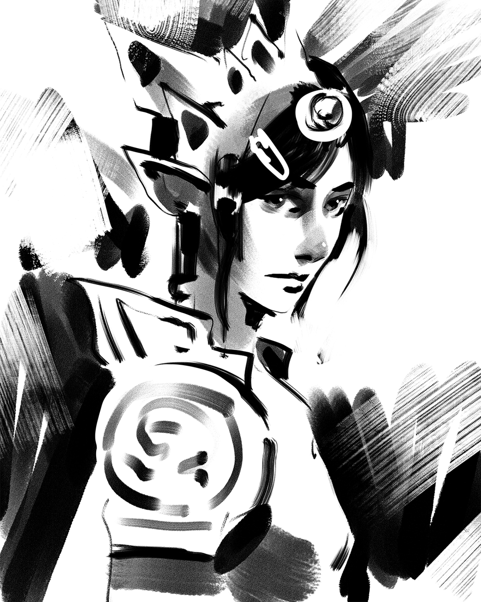 Sketch + color sketch (in Photoshop this time) 