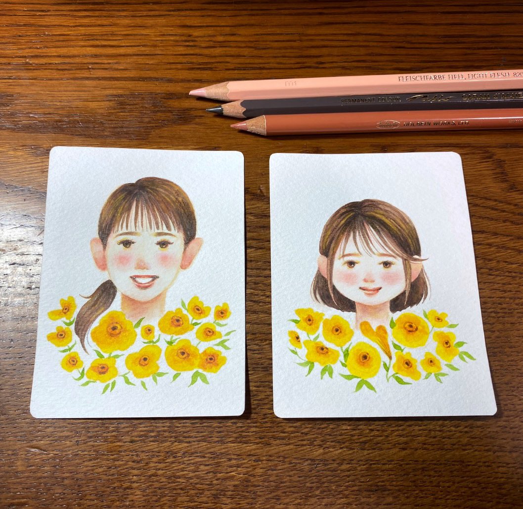 marimooo96's tweet photo. たまに、お世話になった方の似顔絵も描いています🌼

#水彩画 
#色鉛筆 https://t.co/sHtreqmBaC