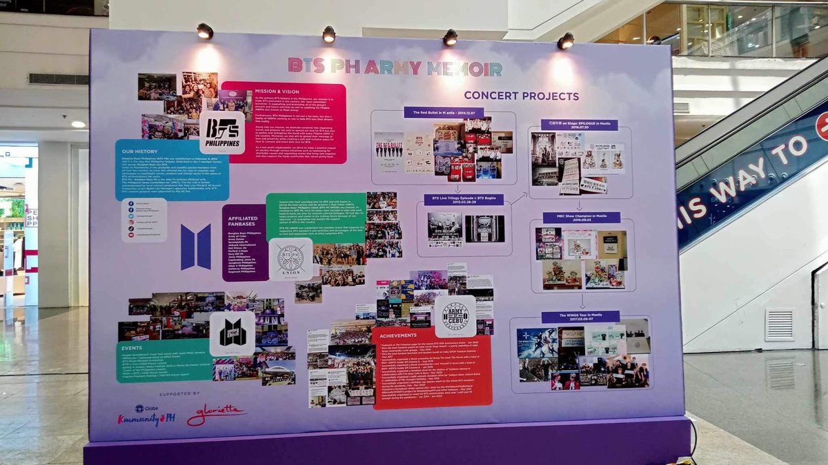 bangtanboysph's tweet image. 🔓 The time has come to explore the time capsule of BTS. &quot;ARMY MEMOIRS: A Decade With BTS&quot; is here! We BTS PH together with @KmmunityPH, @iloveglorietta , and Palm Drive, invites you to join in on the excitement.

✅ Admission is FREE 🆓

#ARMY10VEBTS