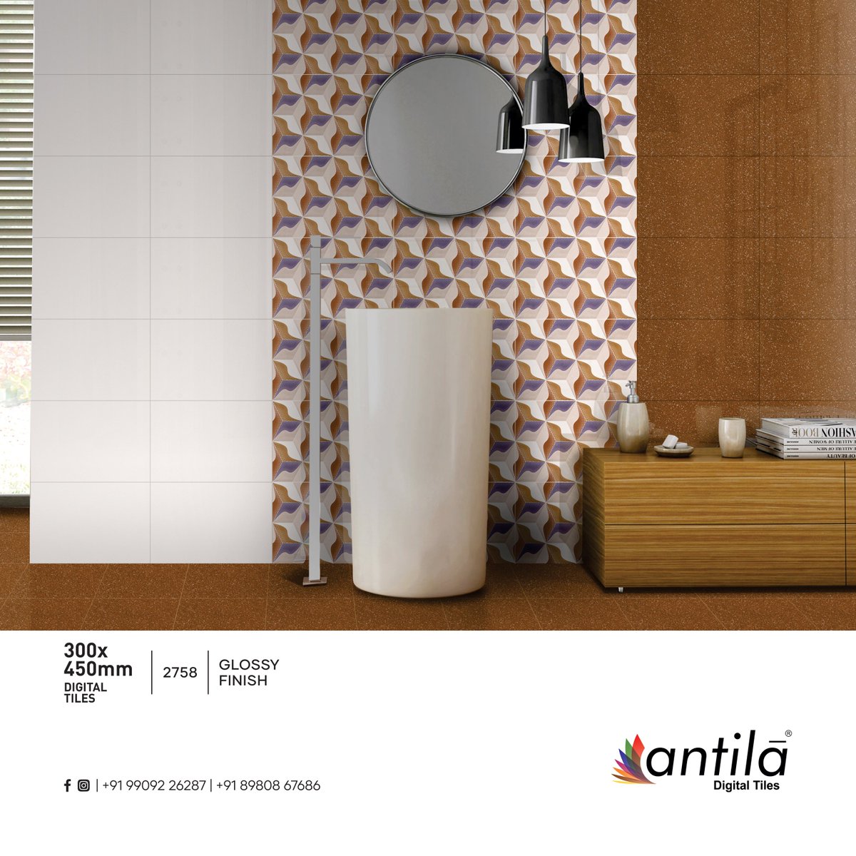 Antilaceramic's tweet photo. DIGITAL TILES
300x450mm
Customer care: +91 99092 26287 | +91 89808 67686
Website: https://t.co/CQq7xIohlf
•
#antila #antilaceramic #antilatiles #walltiles #waterproof #digitaltiles #walltilesdesign #tiles #tilesdesign #decortiles #interiordesign #homedecor #walldecor https://t.co/bfXAd0aUPz
