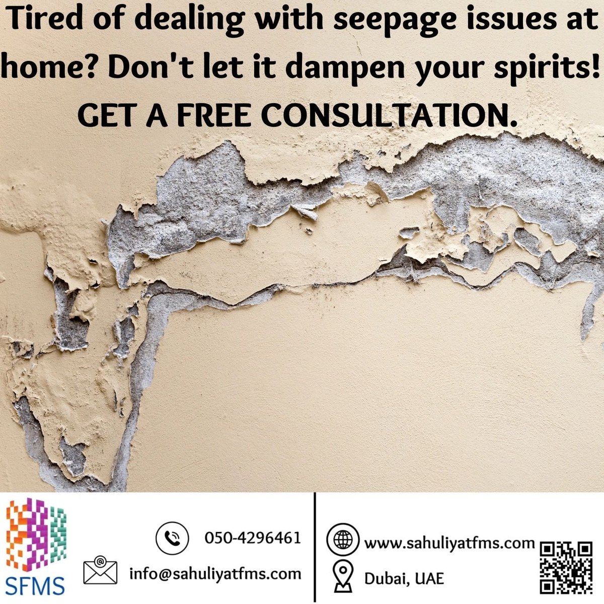 Tired of seepage issues? Let's transform your space today! #SeepageSolutions #WaterproofingExperts #WaterproofingServices #LeakagePrevention #HomeImprovement #SeepageProtection
Call/WhatsApp: 050-4296461, Email: info@sahuliyatfms.com, Website: sahuliyatfms.com