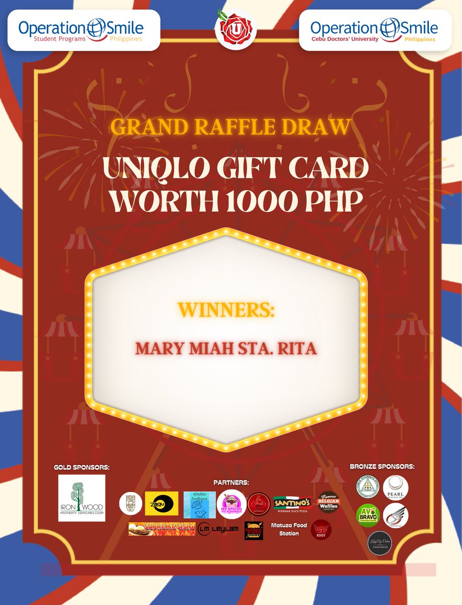 SmileCDU's tweet photo. We have our winners from the CLAP participants! 🎉 It is with great excitement and pleasure that we announce the lucky ones!

🥁 drumroll please!! 🥁🥁🥁

AVOBRAVO COUPON💛
1. Psalm Alegado
2. Llouie Grae T. Jaramillo
3. Kevin James Vicente
4. Jcain Emmanuel Tampus https://t.co/MuQK3MG2aB