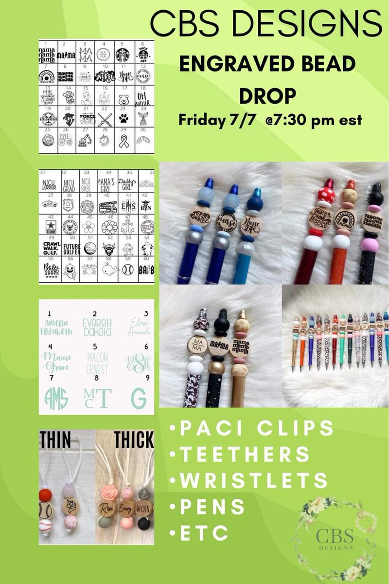 StinaW2013's tweet image. Let’s get excited  !!
Drop is happening tonight, and look how cute !!! Add them to #wristlets, #keychains, #teethers, #pacifierclips, e.t.c! 

Let me know below if you’d like to be added to a tag list so you don’t miss out 😁

Code BASEBALL saves 💰

#baby #brandrep #cbsdesigns