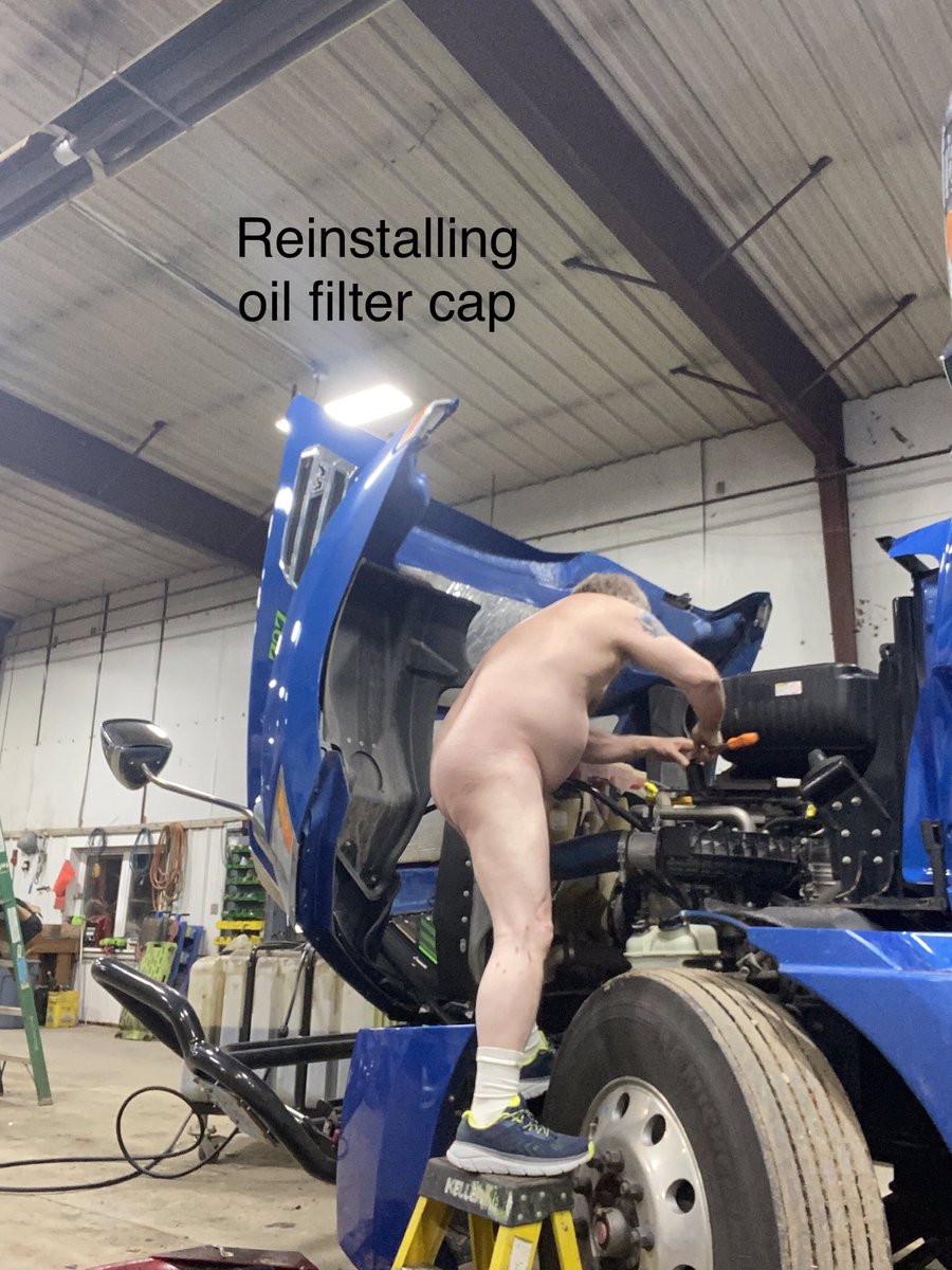 DakotaNudist (@dakotanudist) on Twitter photo <a href="/NancyJustNudism/">Nancy JustNudism</a> Ended up having to change the oil on the truck I was driving last year. Had he shop all to myself, as it was after working hours for the other employees.๐๐ป๐๐ <a href="/NancyJustNudism/">Nancy JustNudism</a> Ended up having to change the oil on the truck I was driving last year. Had he shop all to myself, as it was after working hours for the other employees.๐๐ป๐๐