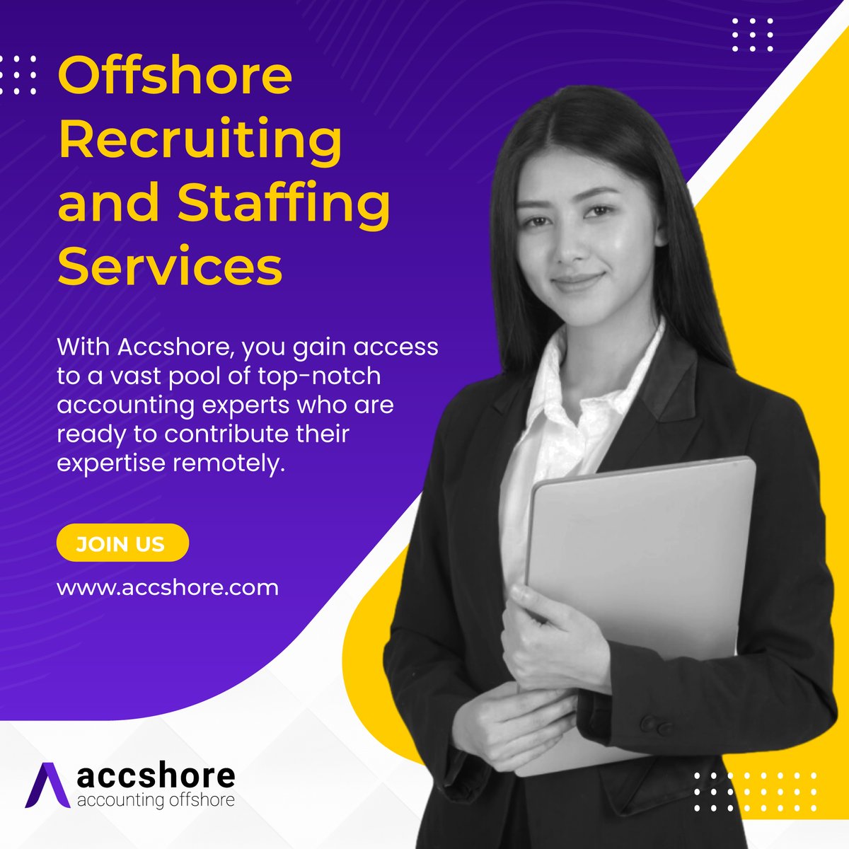 Discover Accshore's Offshore Recruiting and Staffing Services. Find top-notch accounting professionals to join your team, remotely! Visit our website to learn more.

#offshorestaffing #offshorerecruiting #offshorejobs #offshoreteam #offshoreservices #offshoredevelopment #Threads