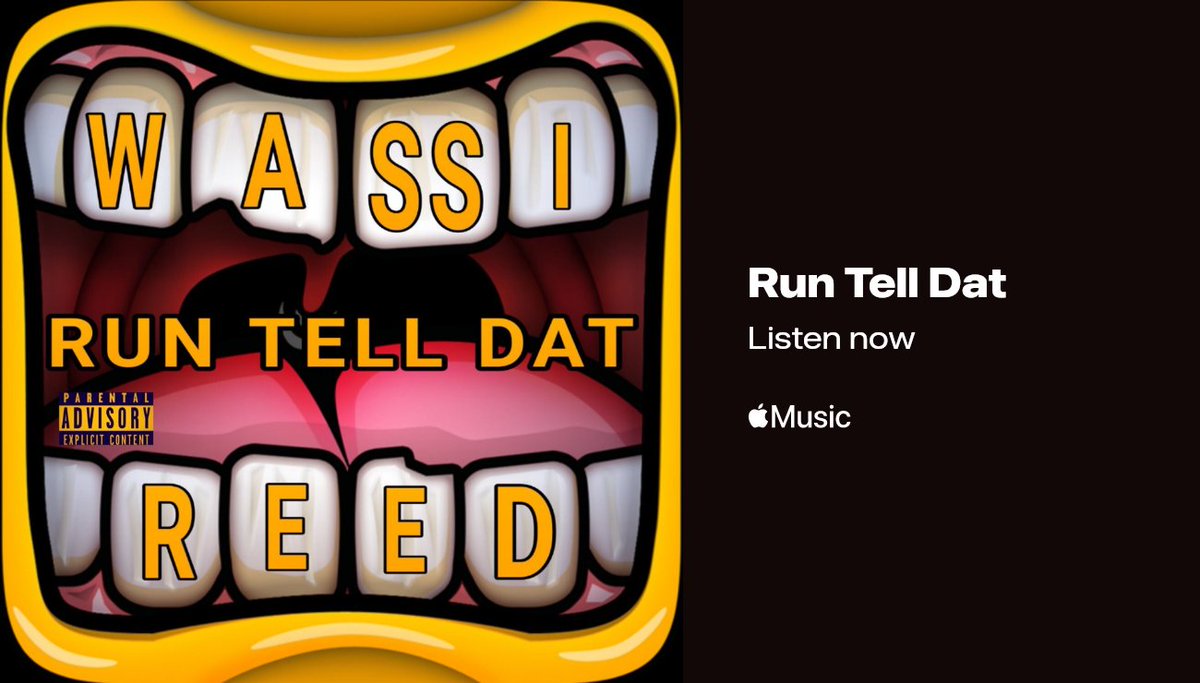 music.apple.com/us/artist/wass… @AppleMusic #wassireed #runtelldat