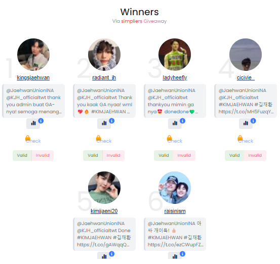 JaehwanUnionINA's tweet photo. Congratulation to all of the winner! 🥳🥳🥳

🎁J.A.M Platform Album Winner :
@kingsjaehwan @radiant_jh @ladyheefly 

🎁J.A.M Photobook Album Winner :
@cicivie_ @kimjjaeni20 @raisinism 

Bagi para pemenang silakan DM untuk klaim hadiah. Terima kasih WIN:D untuk partisipasinya! 🥰 https://t.co/bj0g7eHrB1