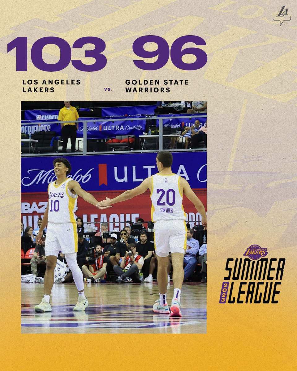 Lakers's tweet photo. Summer Dub https://t.co/pTMXGFXIlP