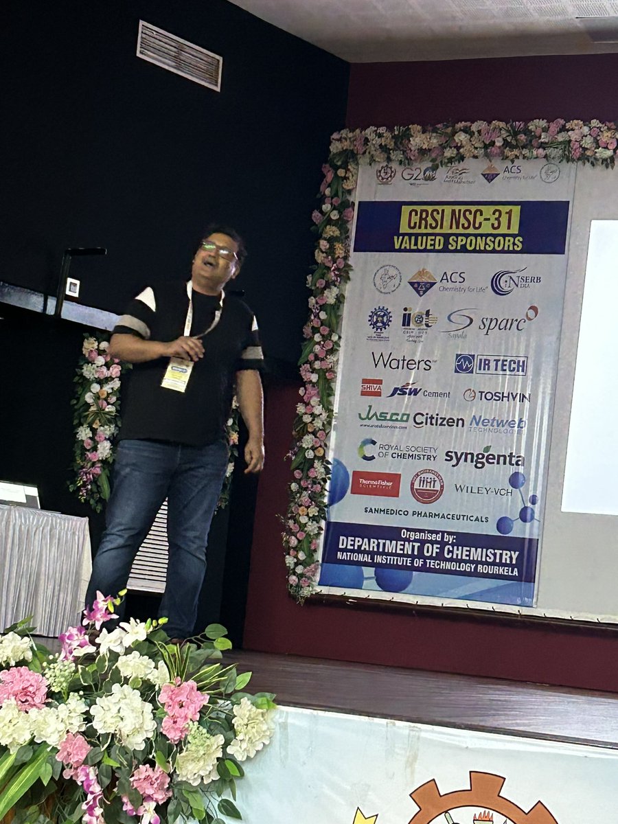 Special session on Inorganic Chemistry in @31CRSI_NSC at @nitrourkela was chaired by Prof Jiten Bera of @IITKanpur. Excellent talks were given by Partha Mukherjee of @iiscbangalore and Abhishek Dey of @iacskolkata. @berachm @DeyIACS @ChemResSocIndia @maitrau