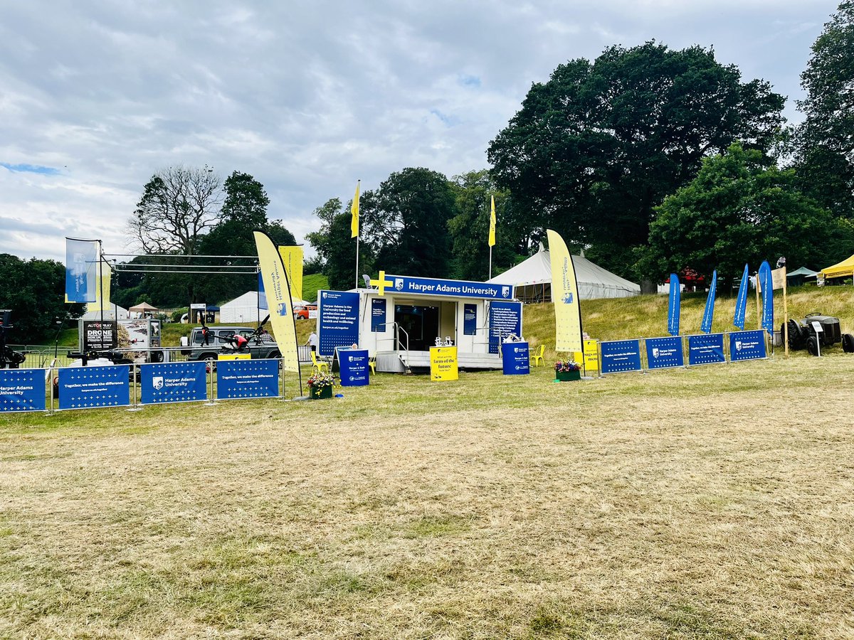 Today’s the day! We are delighted to be exhibiting at our local show @NewportShow. Come and check out our drones flying in a purpose-built cage, experience farming of the future with our VR application or learn more about @HarperAdamsUni @HarperKeeleVets @systems_spray