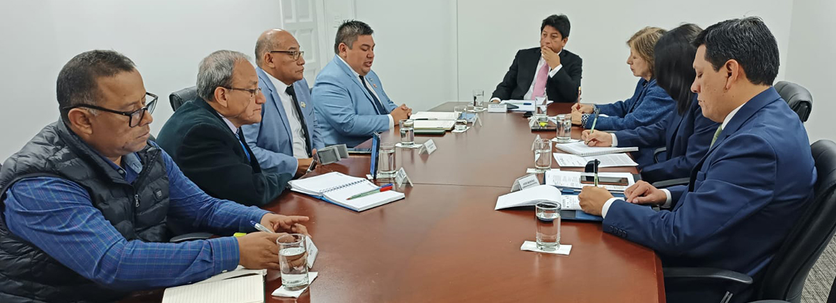 SinatemssPeru's tweet photo. En reunión con titular de la @Defensoria_Peru, representantes de la #CONASISS - @EsSaludPeru , expresaron que su objetivo es trabajar demandas transversales, para exigir el cumplimiento de los derechos laborales y económicos de sus agremiados. 
https://t.co/r0anqlDtpy https://t.co/xAKkd6ZUoZ