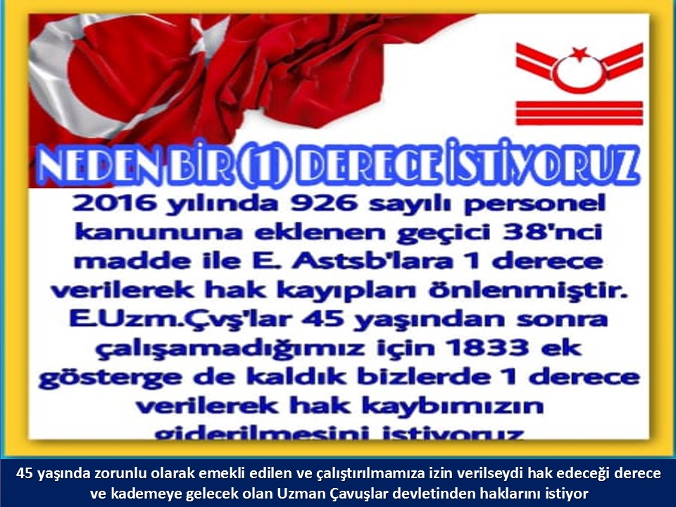 #UzmanÇavuş
#BirDereceHak
<a href="/RTErdogan/">Recep Tayyip Erdoğan</a>
<a href="/tcsavunma/">T.C. Millî Savunma Bakanlığı</a>
<a href="/Akparti/">AK Parti</a>
<a href="/nacibostanci/">M. Naci Bostancı</a>
<a href="/akbasogluemin/">Av. M.Emin AKBAŞOĞLU 🇹🇷</a>
<a href="/Ismet__Yilmaz_/">İsmet YILMAZ</a>
<a href="/AliYerlikaya/">Ali Yerlikaya</a>
<a href="/UlviYonter/">Dr.İzzet Ulvi YÖNTER</a>
<a href="/dbdevletbahceli/">Devlet Bahçeli</a>
<a href="/mustafaelitas/">Mustafa Elitaş</a>
<a href="/UlviYonter/">Dr.İzzet Ulvi YÖNTER</a>
<a href="/erkanakcay45/">Erkan Akçay</a>
<a href="/dijital/">Dijital</a>
<a href="/alitilkici38/">Ali Tilkici 🇹🇷</a>
