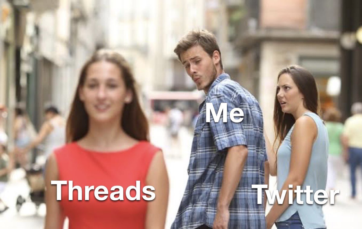 Only a flirting temptation! #threadsvstwitter