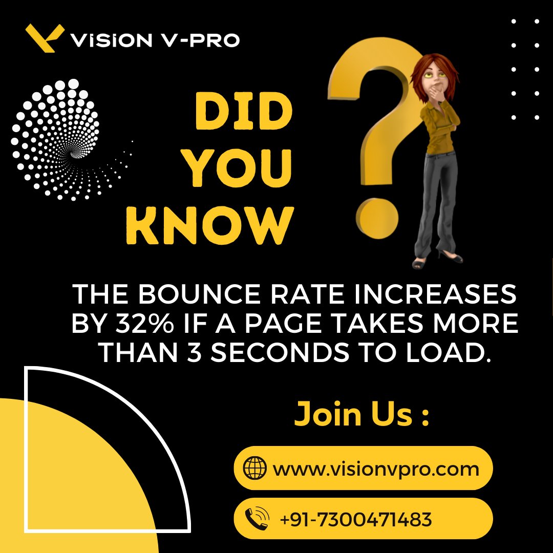 visionvpro1's tweet image. ⚡️ Did you know that a slow-loading website can drive users away, leading to increased bounce rates, missed conversion opportunities, and poor sales?
 #WebsiteSpeed #WordPressOptimization #UserExperience #OnlineSuccess  #WebsitePerformance  #DigitalStrategy